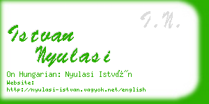 istvan nyulasi business card